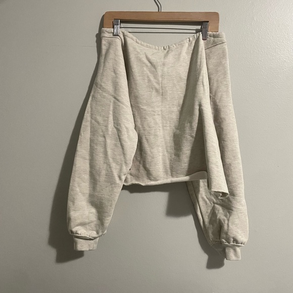 FP Movement For The Win Off-The-Shoulder Sweatshirt - XS Grey NWOT $108 - Picture 6 of 6